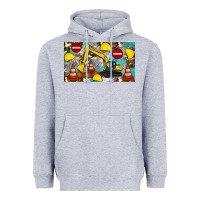 Heather Grey excavator sippy Heavyweight Hoodie - Artiststas