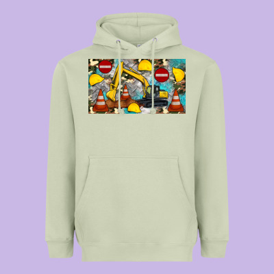 Excavator Sippy Heavyweight Hoodie Designed By Artiststas