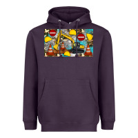 Plum excavator sippy Heavyweight Hoodie - Artiststas