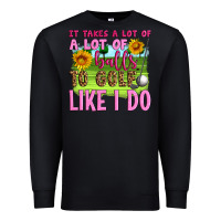 Black it takes a lot of a lot of balls to golf like i do Premium Sweatshirt - Artiststas