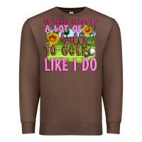 Chestnut it takes a lot of a lot of balls to golf like i do Premium Sweatshirt - Artiststas