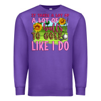 Purple it takes a lot of a lot of balls to golf like i do Premium Sweatshirt - Artiststas