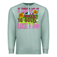 Seafoam it takes a lot of a lot of balls to golf like i do Premium Sweatshirt - Artiststas