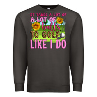 Smoke it takes a lot of a lot of balls to golf like i do Premium Sweatshirt - Artiststas