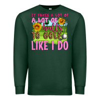 Sports Green it takes a lot of a lot of balls to golf like i do Premium Sweatshirt - Artiststas