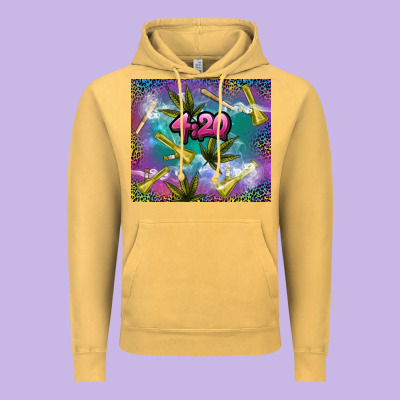 4 20 Marijuana Holiday Vintage Hoodie Designed By Tumblerdesignbyshophia