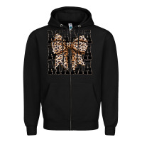 Black mama leopard Zipper Hoodie - CowhideDigitalArt