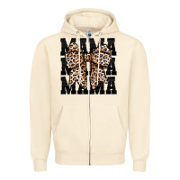 Mama Leopard Zipper Hoodie | Teevron