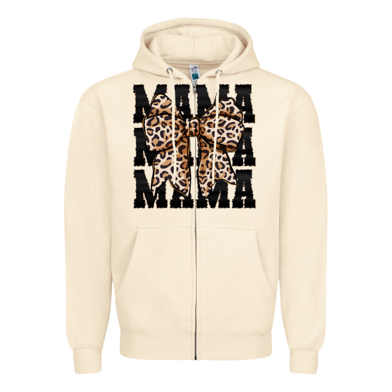 Mama Leopard Zipper Hoodie by CowhideDigitalArt | Teevron