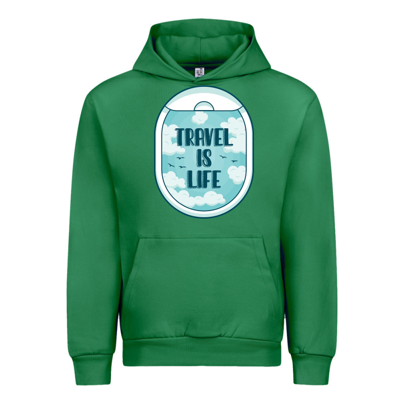 Travel Is Life Funny Traveling Gift Urban Hoodie by minhPixels | Teevron