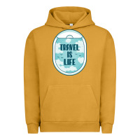 Pigment Peanut Butter Travel Is Life Funny Traveling Gift Urban Hoodie - minhPixels