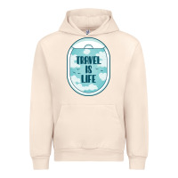 Sandshell Travel Is Life Funny Traveling Gift Urban Hoodie - minhPixels