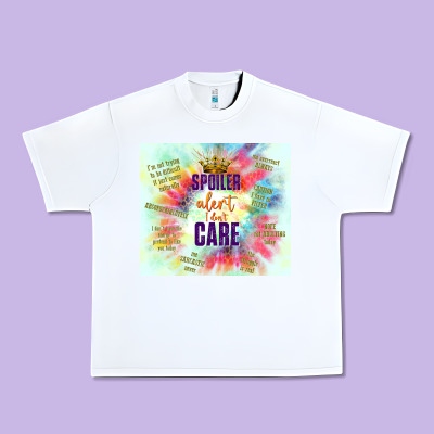 Spoiler Alert I Don't Care Urban Heavy Tee Designed By Tumblerdesignbyshophia
