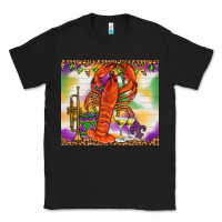 Black Mardi Gras crawfish Classic Tee - NancyCooperArtShop