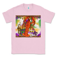 Bubblegum Pink Mardi Gras crawfish Classic Tee - NancyCooperArtShop
