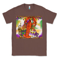 Chestnut Mardi Gras crawfish Classic Tee - NancyCooperArtShop