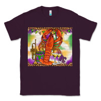 Plum Mardi Gras crawfish Classic Tee - NancyCooperArtShop