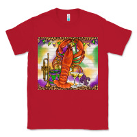 Red Mardi Gras crawfish Classic Tee - NancyCooperArtShop