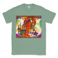 Sage Mardi Gras crawfish Classic Tee - NancyCooperArtShop