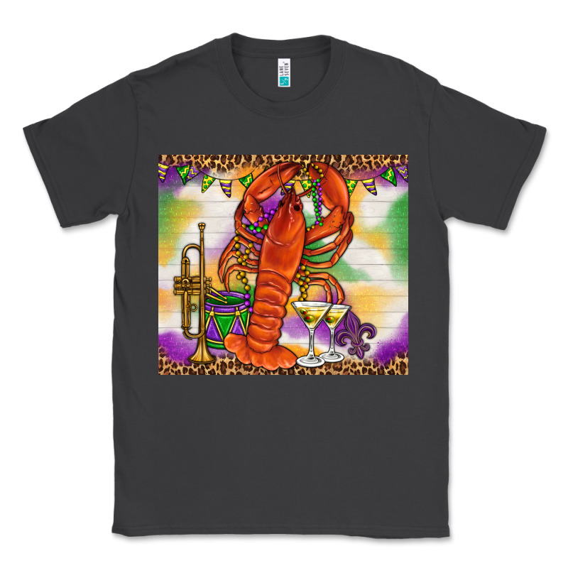 Mardi Gras Crawfish Classic Tee by NancyCooperArtShop | Teevron