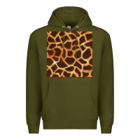 Army Green giraffe seamless pattern Premium Hoodie - BundleAndBundleShop