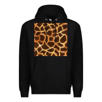 Black giraffe seamless pattern Premium Hoodie - BundleAndBundleShop