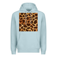 Blue Mist giraffe seamless pattern Premium Hoodie - BundleAndBundleShop