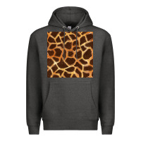 Charcoal Heather giraffe seamless pattern Premium Hoodie - BundleAndBundleShop