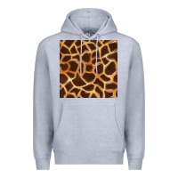 Heather Grey giraffe seamless pattern Premium Hoodie - BundleAndBundleShop