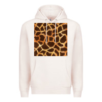 Pale Pink giraffe seamless pattern Premium Hoodie - BundleAndBundleShop