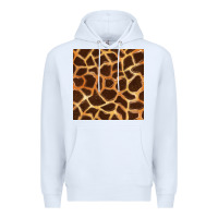 White giraffe seamless pattern Premium Hoodie - BundleAndBundleShop