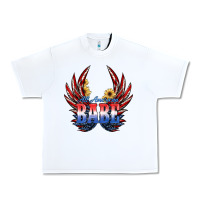 White All America Babe Urban Heavy Tee - JahusDesignShop