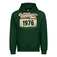 Forest Green 46 Year Old Vintage 1976 Men Women 46th Birthday Decor Urban Hoodie - minhPixels