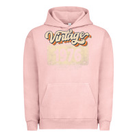 Pigment Salmon 46 Year Old Vintage 1976 Men Women 46th Birthday Decor Urban Hoodie - minhPixels