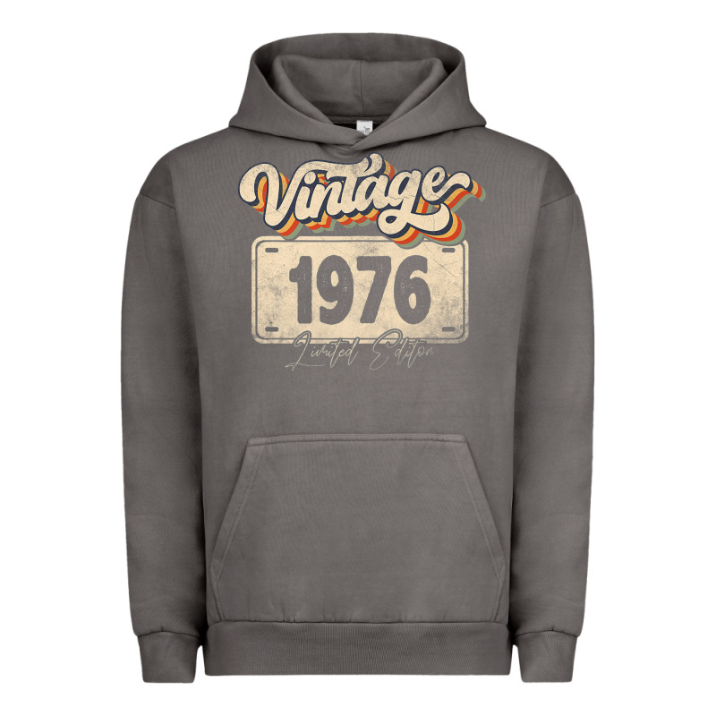 46 Year Old Vintage 1976 Men Women 46th Birthday Decor Urban Hoodie by minhPixels | Teevron