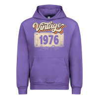 Tulip 46 Year Old Vintage 1976 Men Women 46th Birthday Decor Urban Hoodie - minhPixels