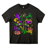 Asphalt new orleans mardi gras Heavy Core Tee - LillyAllenDesigns