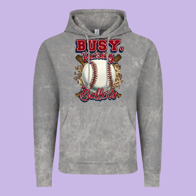 Busy Raising Ballers Vintage Hoodie Designed By Howdyjamesfarm