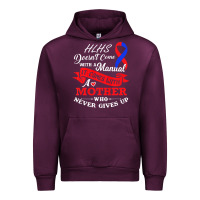 Mauve Wine Hlhs Awareness Support Shirt Awesome Gift For Awesome Family Urban Hoodie - minhPixels