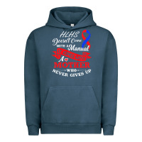 Pigment Midnight Navy Hlhs Awareness Support Shirt Awesome Gift For Awesome Family Urban Hoodie - minhPixels