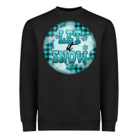 Black let it snow Heavyweight Sweatshirt - FaDigitalArtStudio