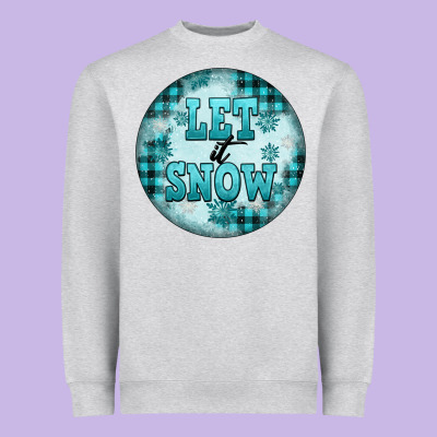 Let It Snow Heavyweight Sweatshirt Designed By Fadigitalartstudio
