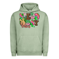 Pigment Oil Green field day vibes Urban Hoodie - AdoDesignShop