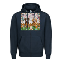 Navy Easter Dog Zipper Hoodie - CowhideDigitalArt