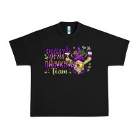 Black Mardi Gras drinking team with gnome Urban Heavy Tee - HowdyJamesFarm