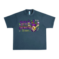 Midnight Navy Mardi Gras drinking team with gnome Urban Heavy Tee - HowdyJamesFarm