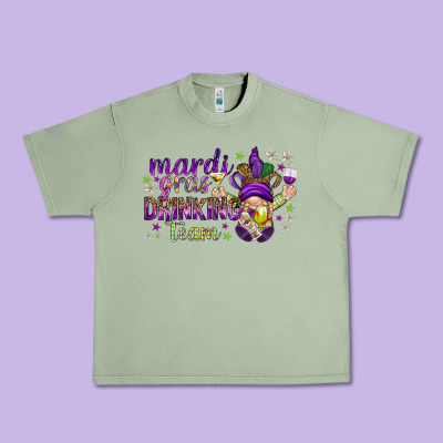 Mardi Gras Drinking Team With Gnome Urban Heavy Tee Designed By Howdyjamesfarm