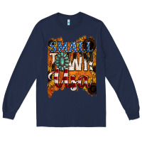 Navy small town usa gemstone Long Sleeve Tee - Jasminsmagicworld