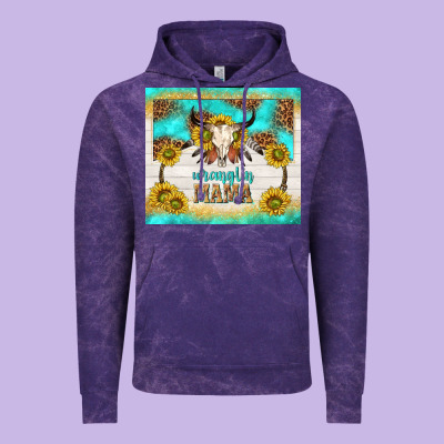Wranglin Mama Vintage Hoodie Designed By Tumblerdesignbyshophia