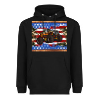 Black monster truck american flag tumbler Heavyweight Hoodie - Artiststas